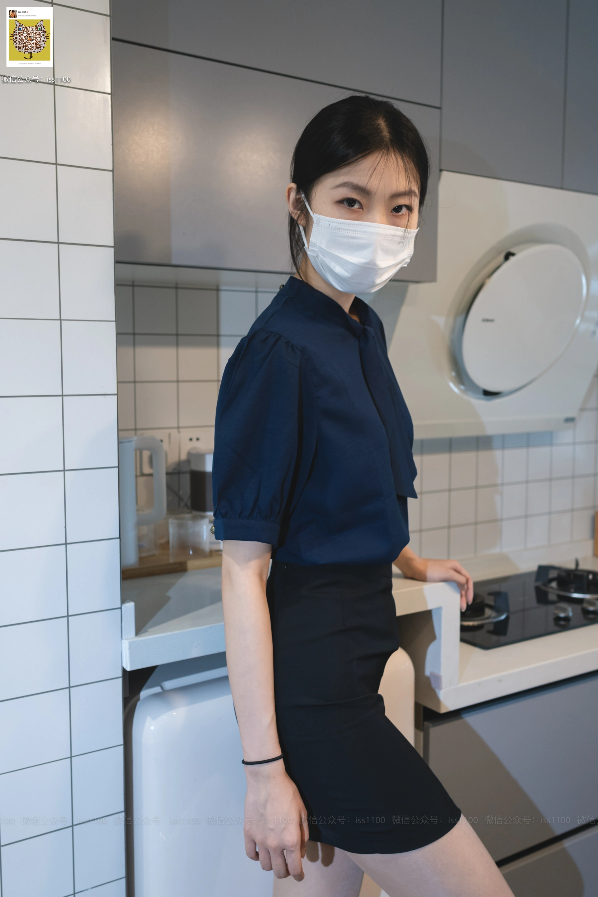 ISS系列 017 美晗 蓝色衬衫 3
