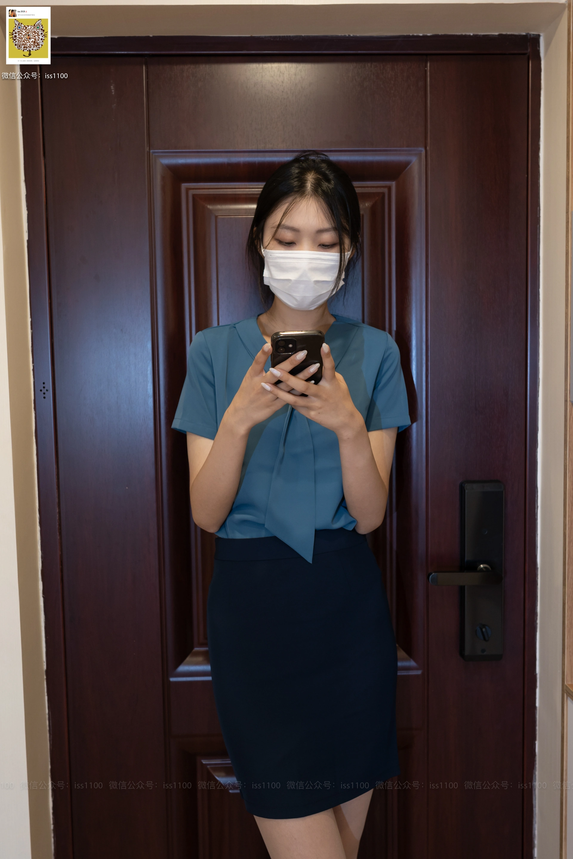 ISS系列 018 美晗 蓝正装 3